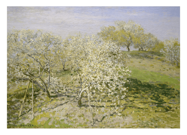 Claude Monet - Frühling (Apfelbäume in der Blüte) (1873)