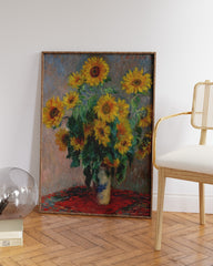 After Hover: Claude Monet - Ein Strauß Sonnenblumen (1881)