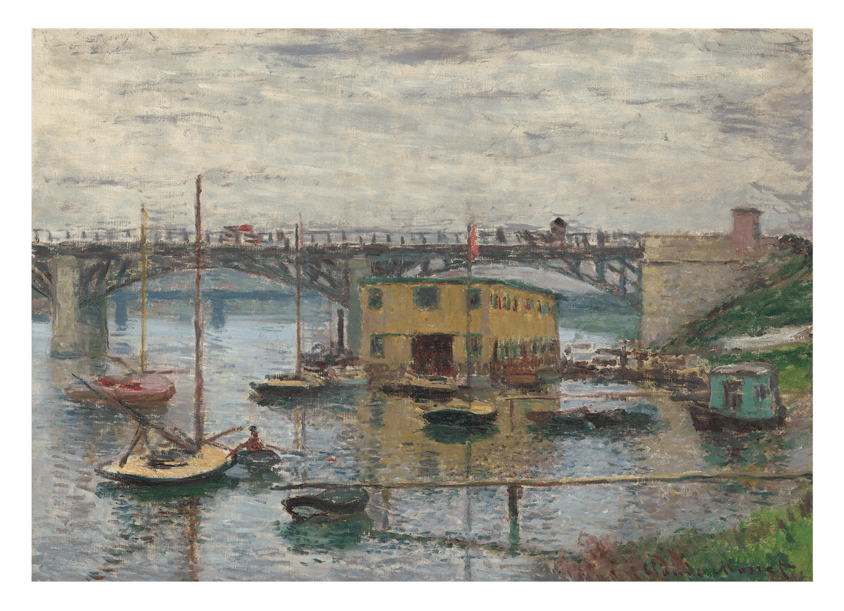 Claude Monet - Bridge at Argenteuil on a grey day (1876)