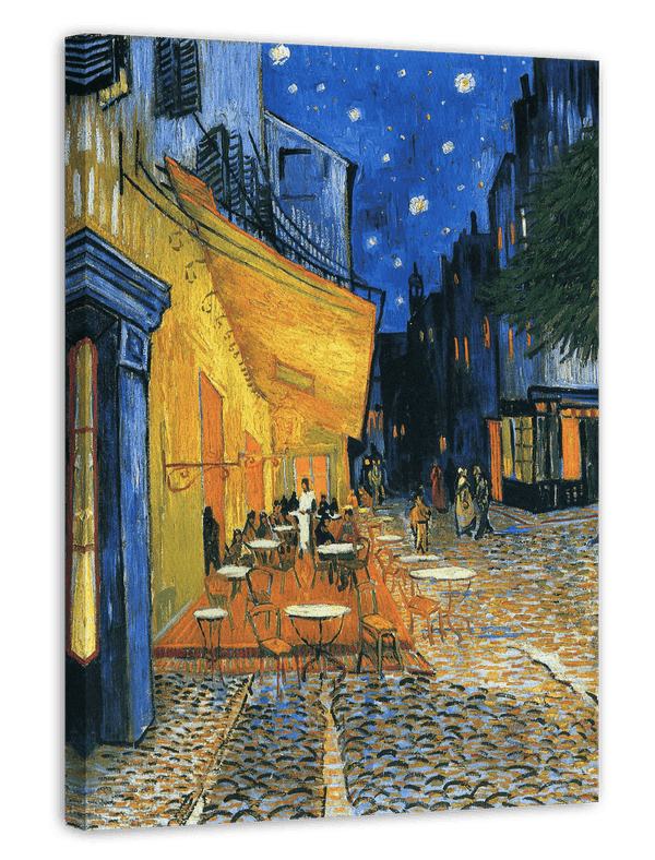 Vincent van Gogh - Nachtcafé/Nachts vor dem Café an der Place du Forum in Arles (1888)