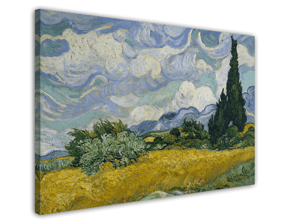 Vincent van Gogh - Weizenfeld mit Zypressen (1889)