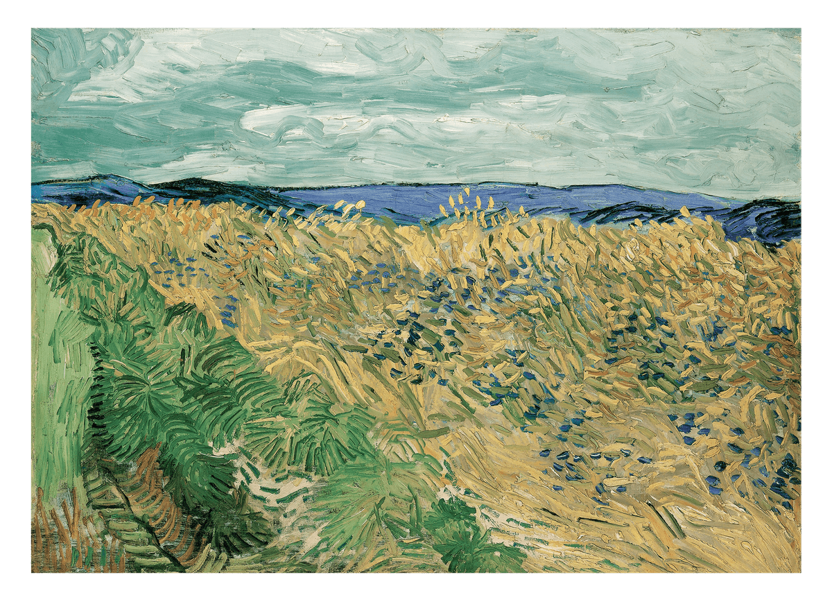 Vincent van Gogh - Wheat Field with Cornflowers (1890)