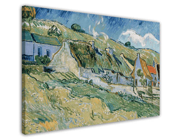 Vincent van Gogh - Strohgedeckte Landhäuser (1890)