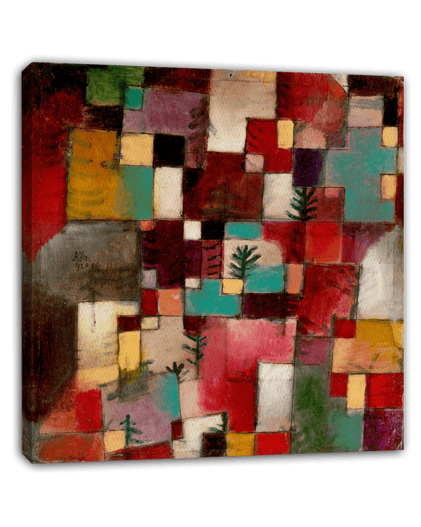 Paul Klee - Rotgrüne und Violett-gelbe Rythmen (1920)