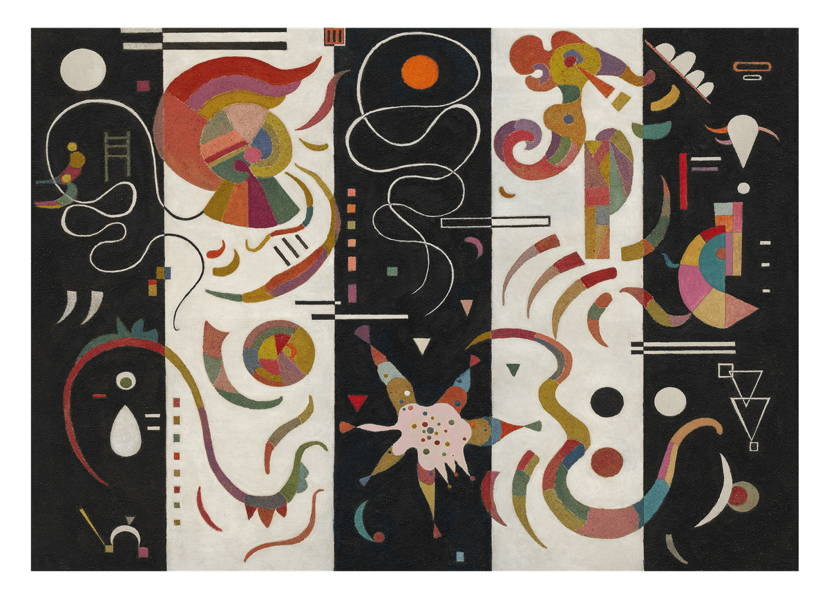 Wassily Kandinsky - Gestreift (1934)