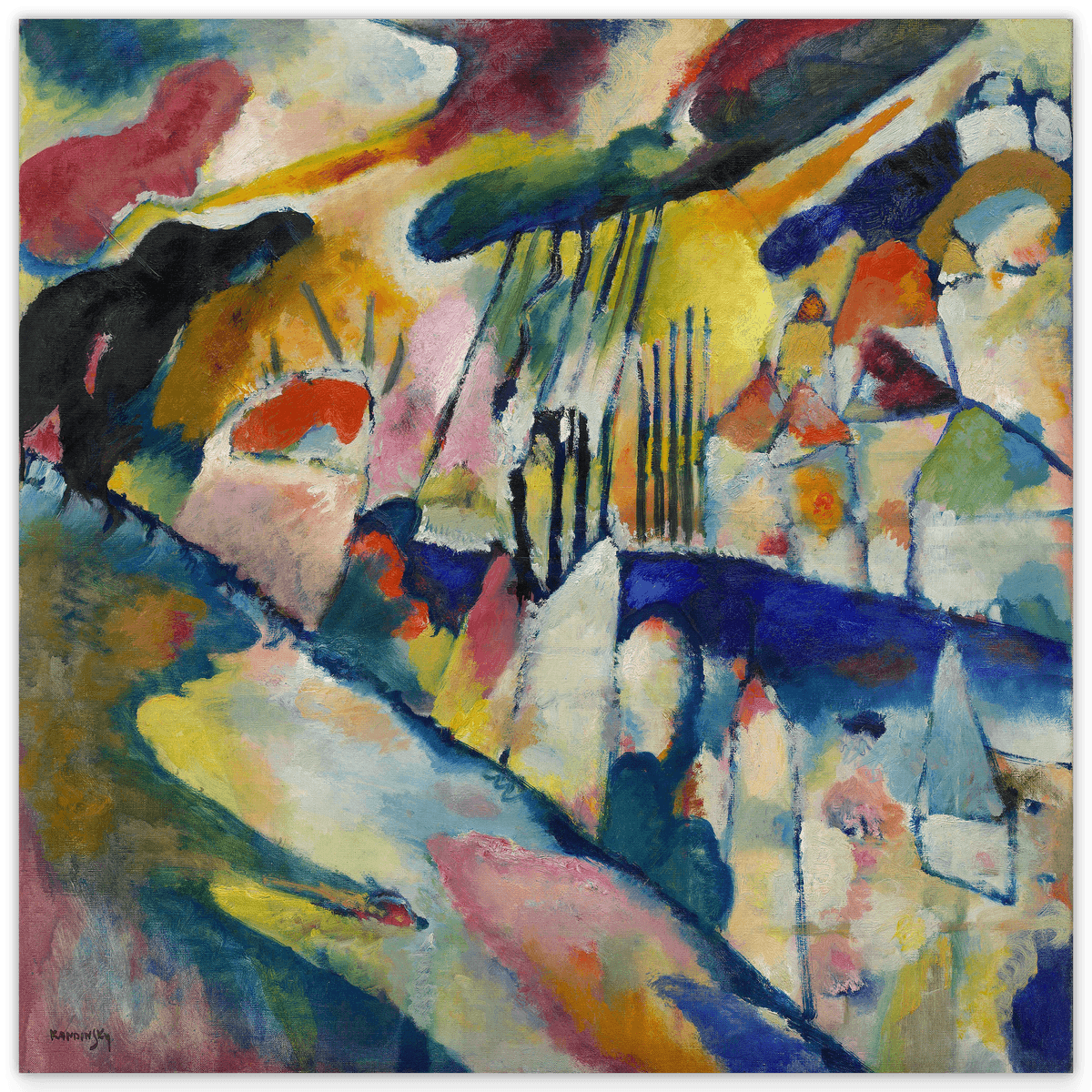 Wassily Kandinsky - Landscape with Rain (1913)