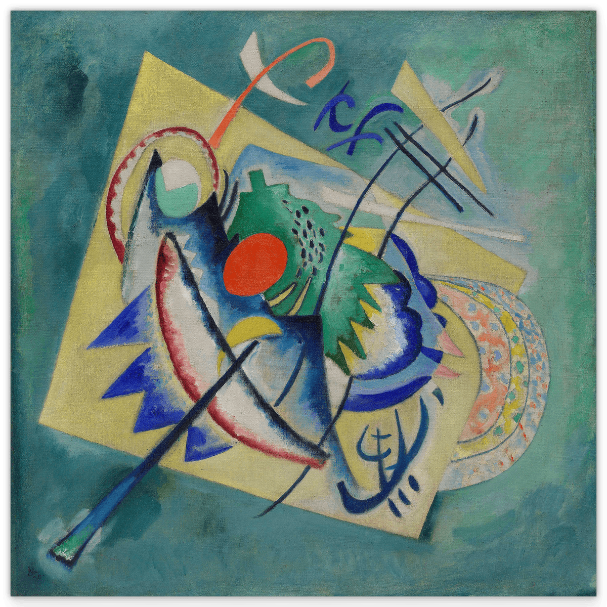 Wassily Kandinsky - Rote Ellipse (1920)