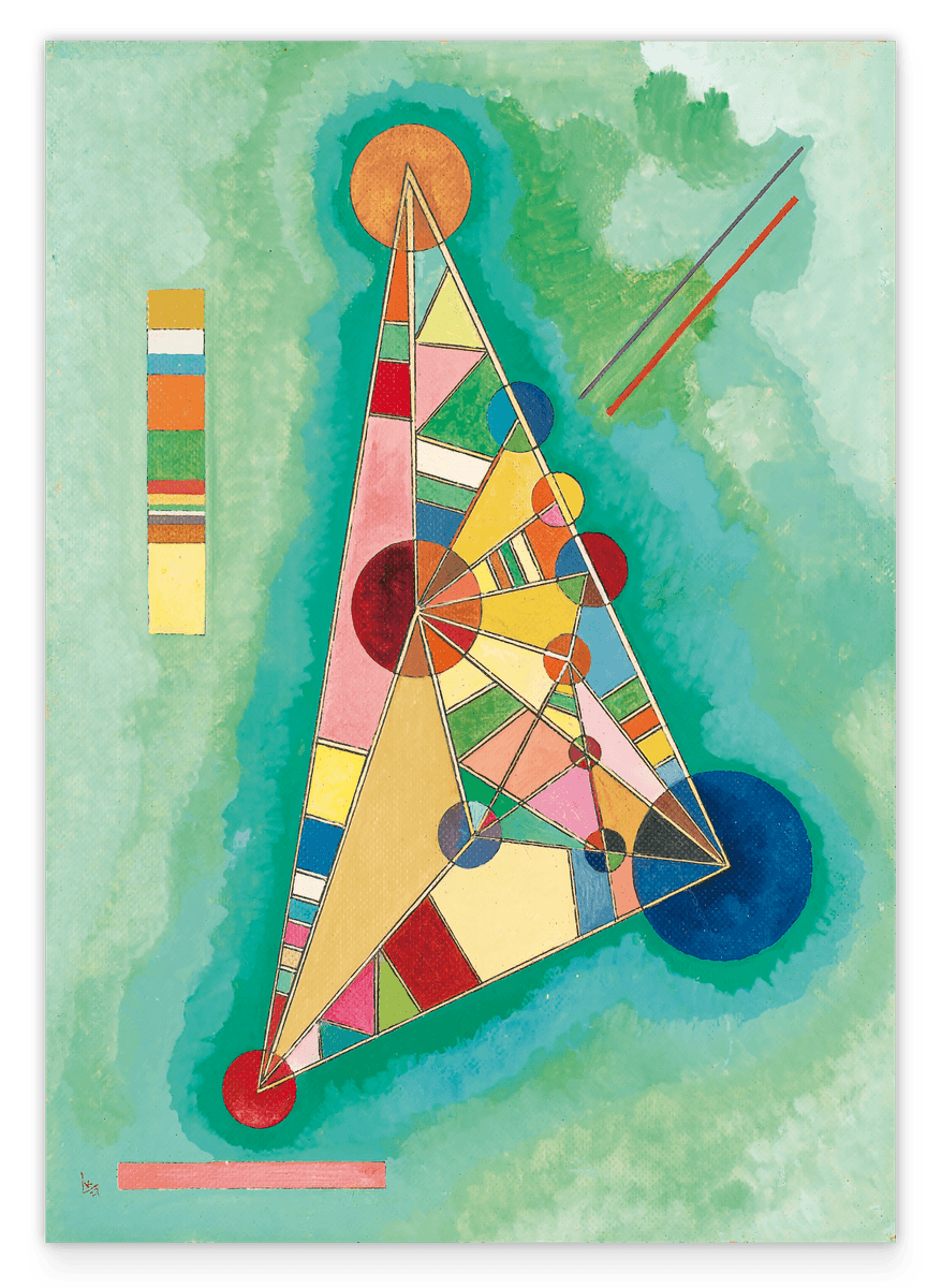Wassily Kandinsky - Colorful Triangle (1927)