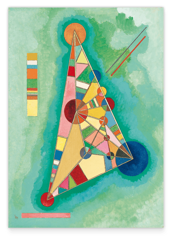 Wassily Kandinsky - Bunt im Dreieck (1927)