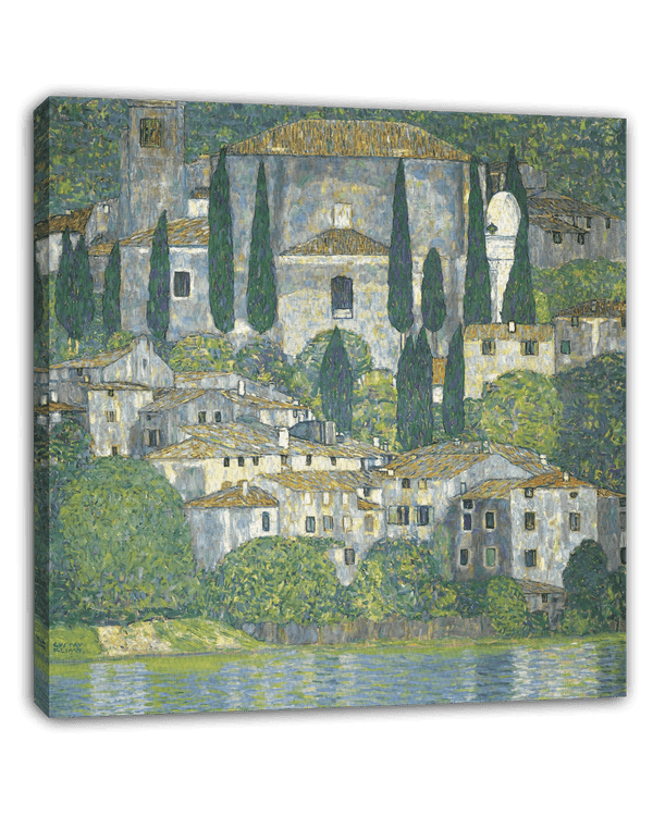 Gustav Klimt - Kirche in Cassone (Landschaft mit Zypressen) (1913)