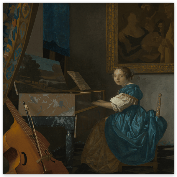 Jan Vermeer - Sitzende Virginalspielerin (1672)