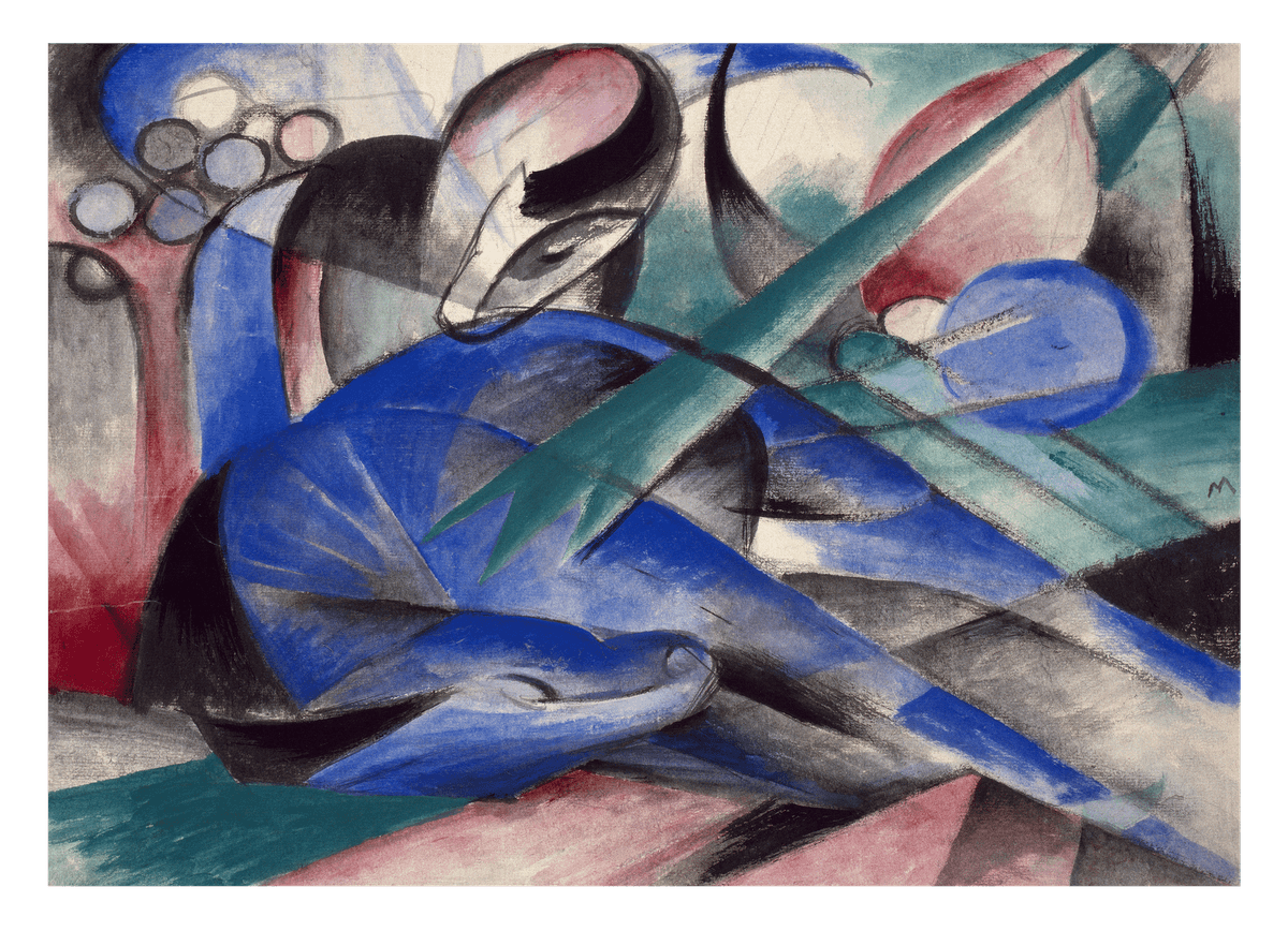 Franz Marc - Träumendes Pferd (1913)