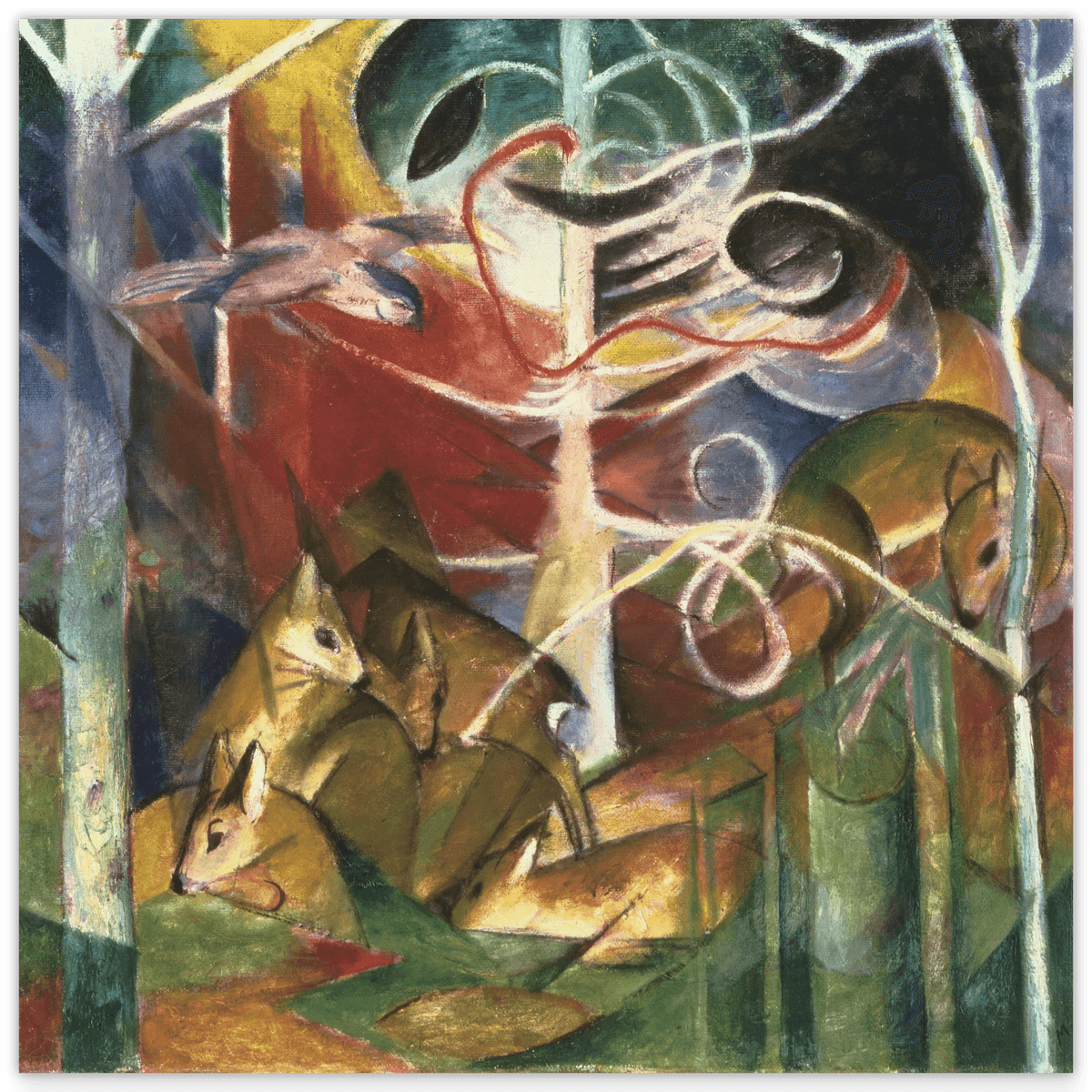 Franz Marc - Rehe im Wald I (1913)