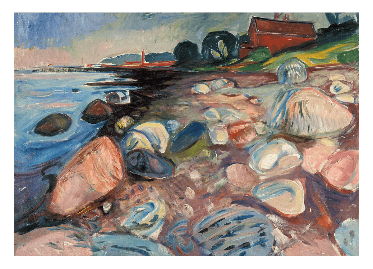 Edward Munch - Coast with Red House (1904)