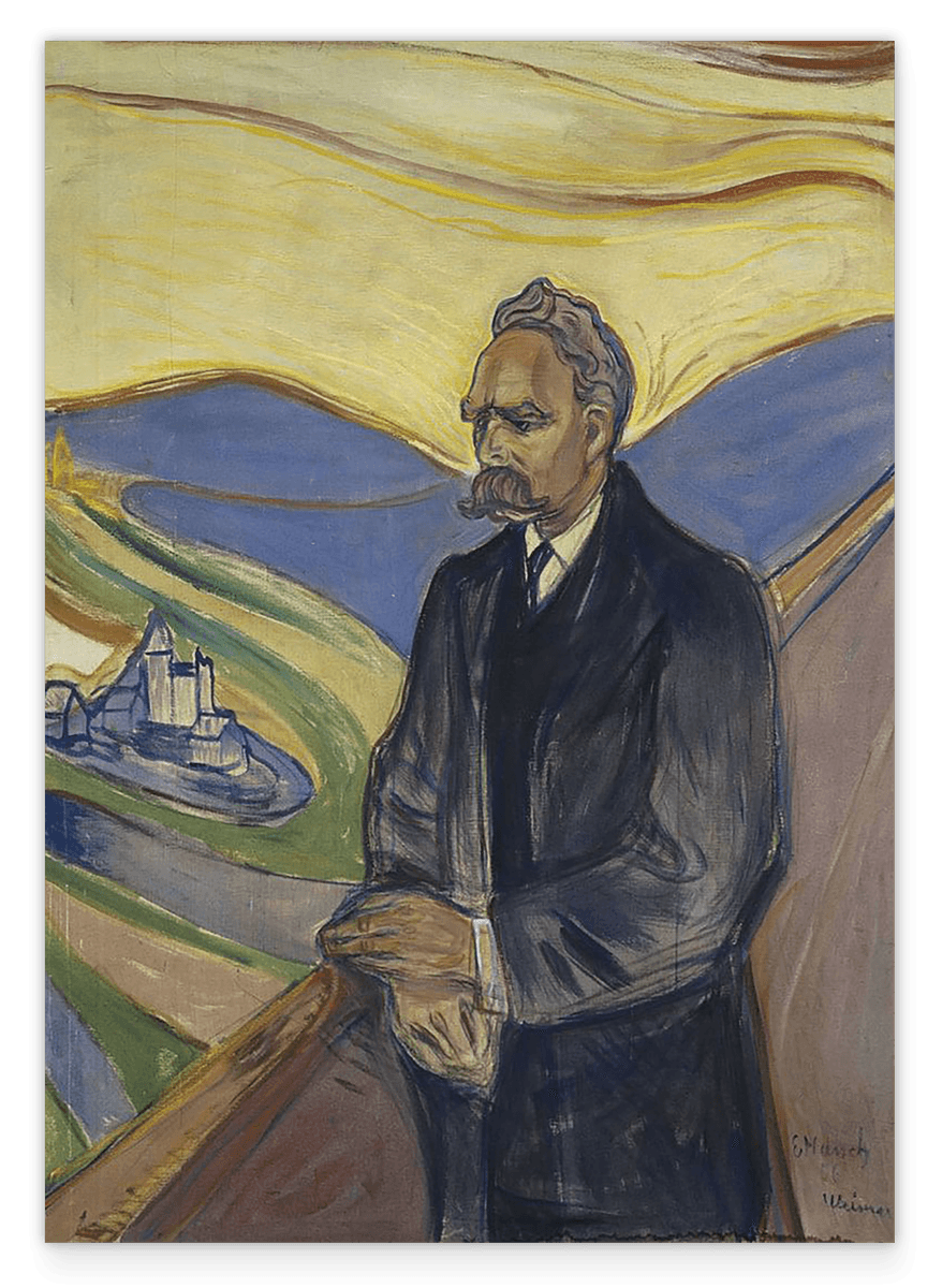 Edward Munch - Portrait of Friedrich Nietzsche (1906)