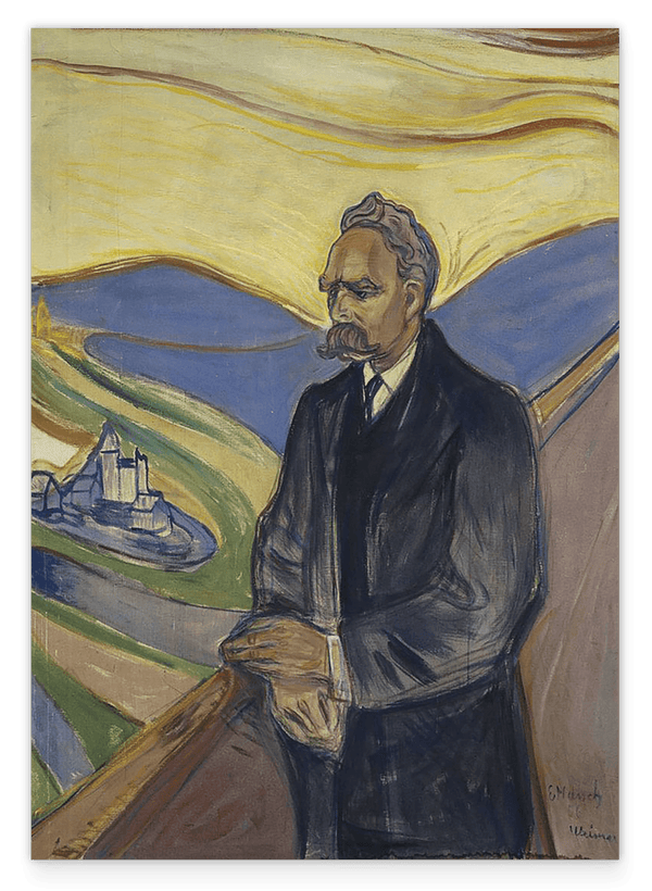 Edward Munch - Portrait of Friedrich Nietzsche (1906)