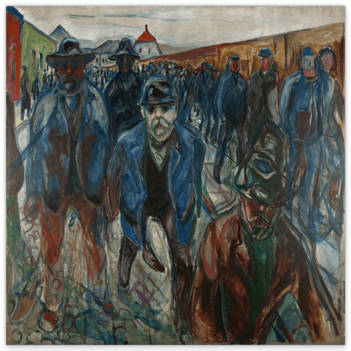 Edward Munch - Workers on their way home (1913/1914)