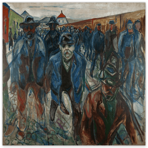 Edward Munch - Workers on their way home (1913/1914)