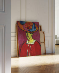 After Hover: Alexej von Jawlensky - Chocolate with a plate hat