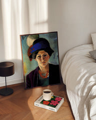 After Hover: August Macke - Portrait of a Woman: The Artist's Wife with Hat