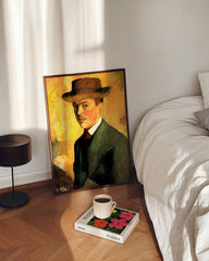 After Hover: August Macke - Self-Portrait with Hat