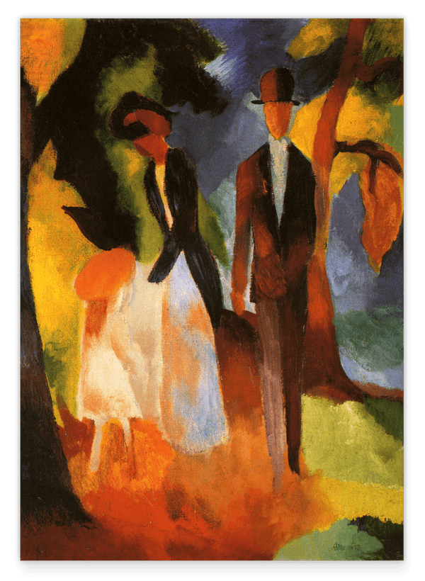 August Macke - Leute am blauen See