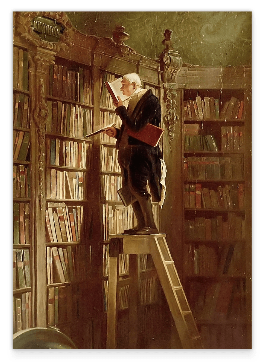Carl Spitzweg - Der Bücherwurm