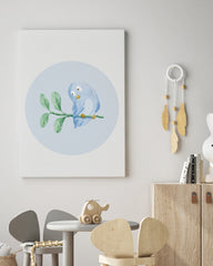 After Hover: Kleiner Vogel, Süße Illustration, Wasserfarben-Zeichnung, Dekoration für Babies und Kinder