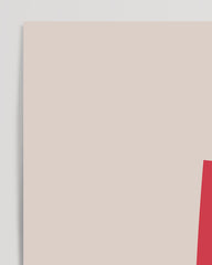 After Hover: N is for Nightingale, ABC learning, letter for name, beige wall decoration for children