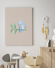 After Hover: Kleiner Vogel, Süße Illustration, Wasserfarben-Zeichnung, Dekoration für Babies und Kinder