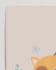 After Hover: Cats in a flower field, art for home, cute illustration, drawing for children