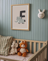 After Hover: E wie Elefant, ABC Lernen, Buchstaben Geschenk für Name mit E, Süße Dekoration für Kinder