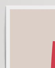 After Hover: N is for Nightingale, Learning ABC, Cute children's room decor in beige with white border