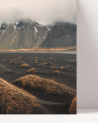 After Hover: Mountains in a misty landscape