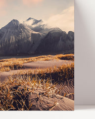 After Hover: Mountains in a desert landscape