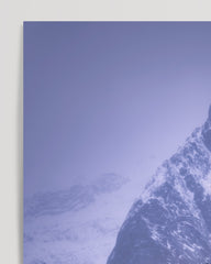 After Hover: Mountain lake hut in the fog
