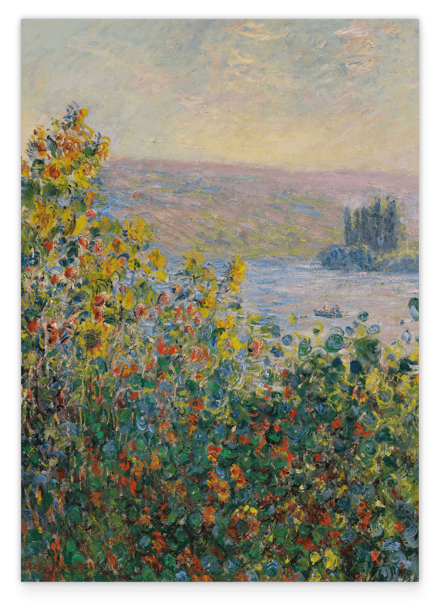 Claude Monet - Flowerbeds in Vetheuil