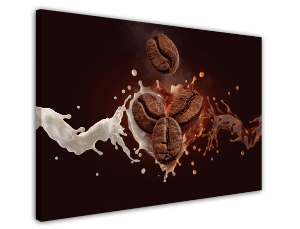 Kaffeebohne trifft auf Milch