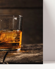 After Hover: Whisky drink on ice - Two glasses