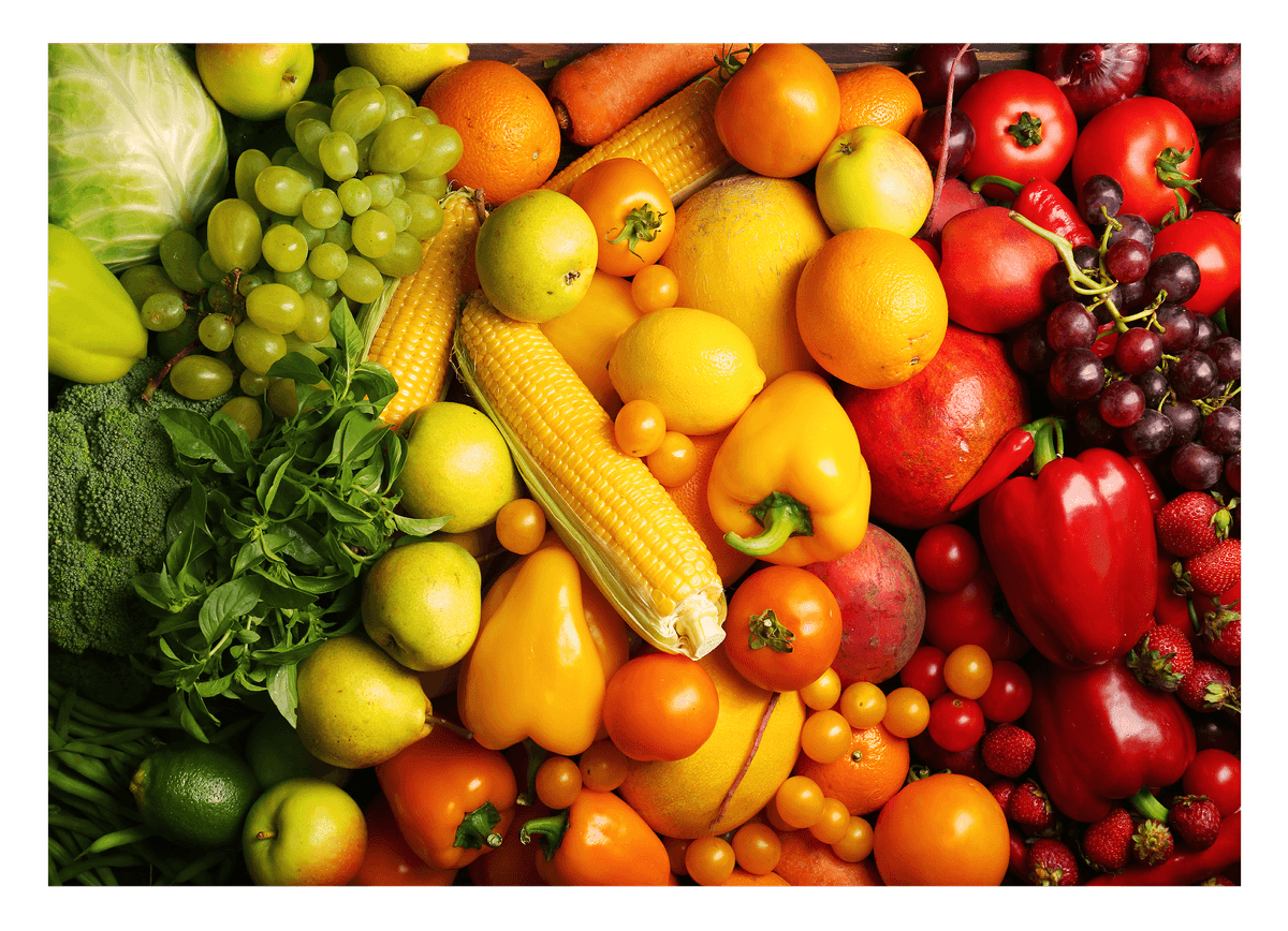 Colorful fruits and vegetables - food photography