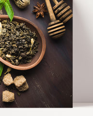 After Hover: Tea enjoyment - Dried tea leaf photography