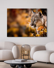 After Hover: Puma im Herbst