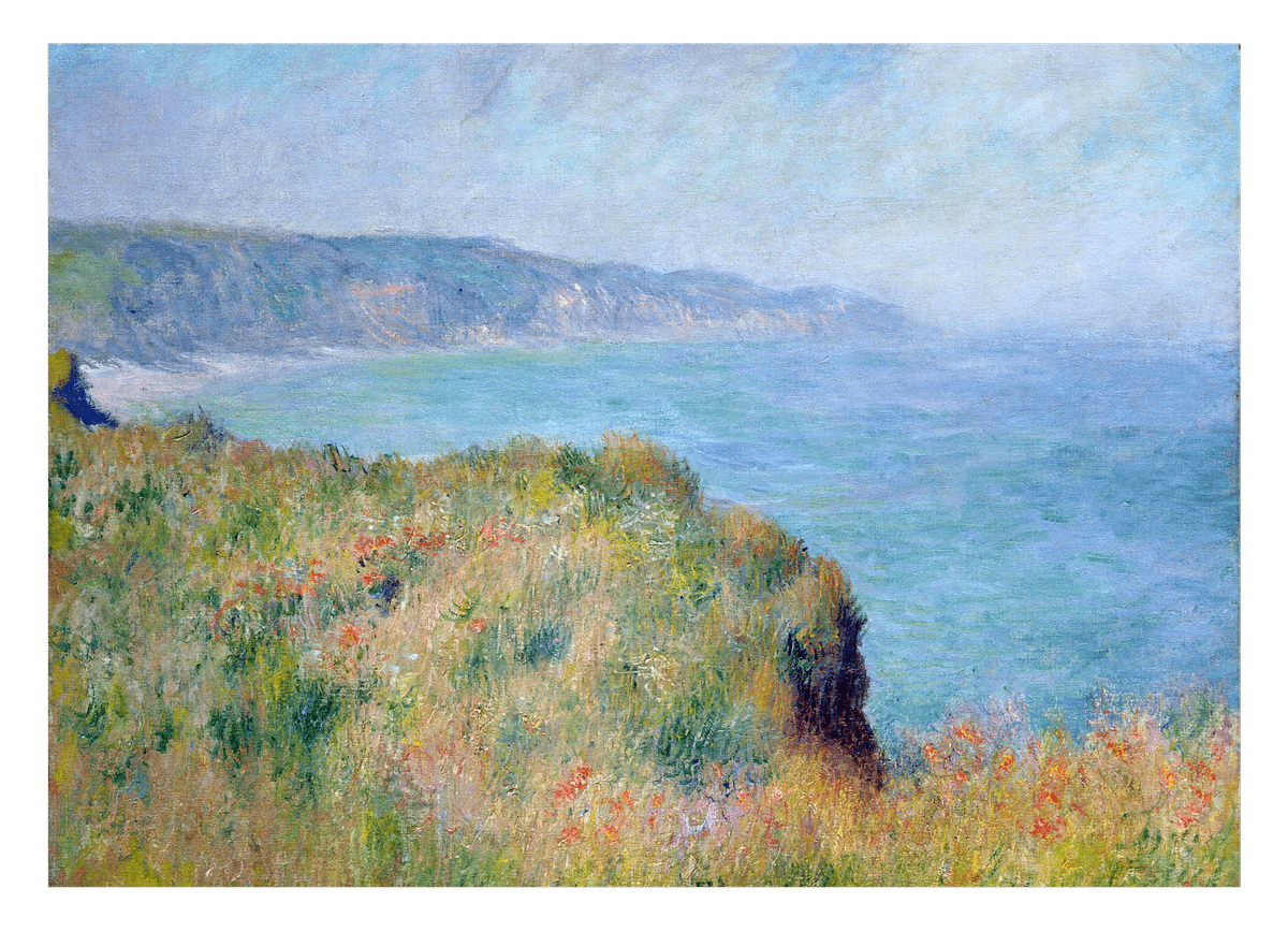 Claude Monet - Cliff at Pourville