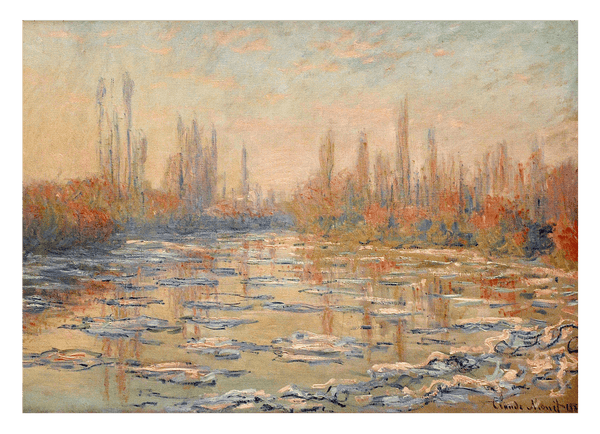 Claude Monet - Eisgang auf der Seine