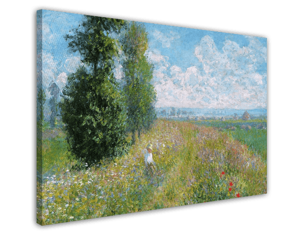 Claude Monet - Wiese mit Pappeln