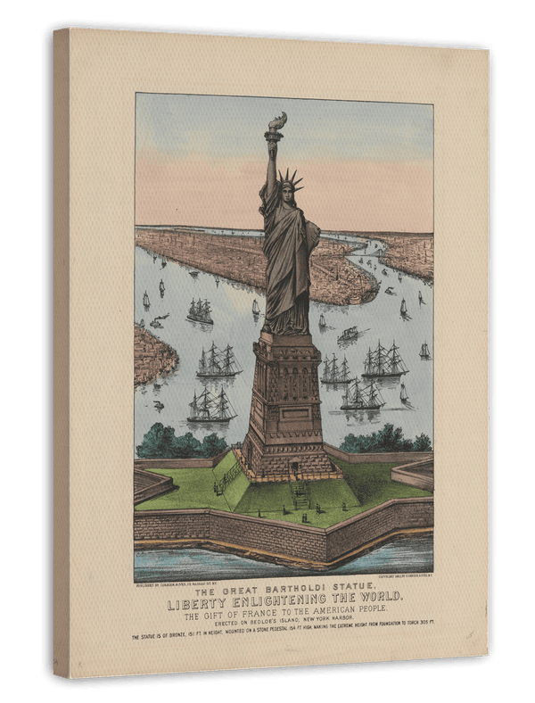 Currier and Ives - The Great Bartholdi Statue