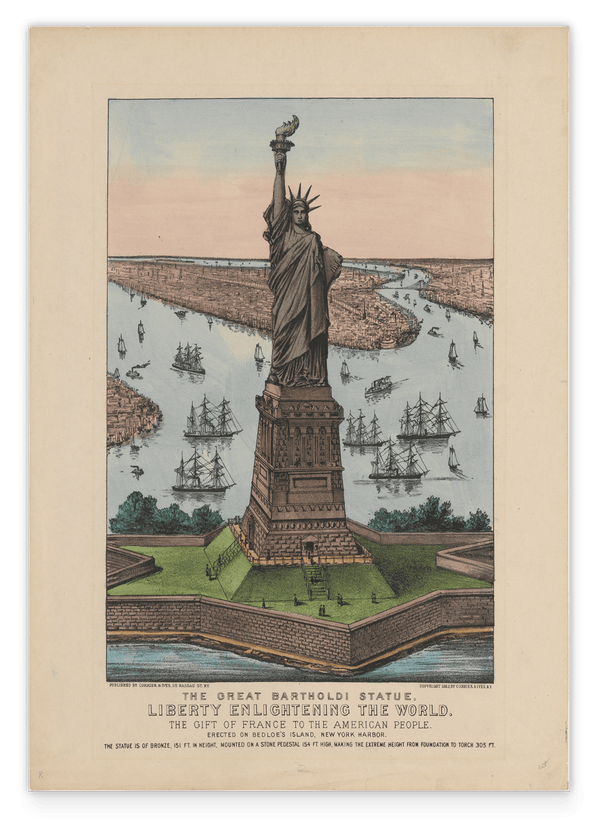 Currier and Ives - The Great Bartholdi Statue
