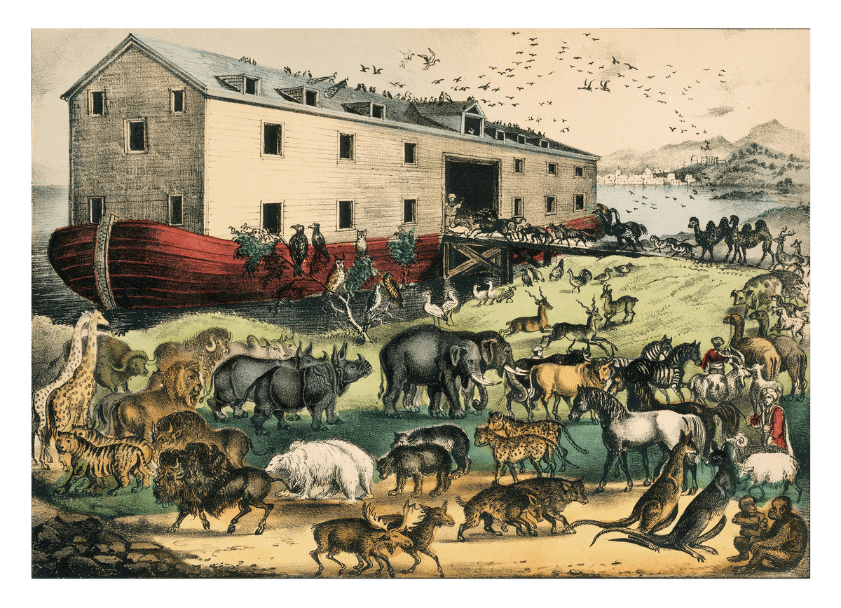 Currier and Ives - Arche Noa