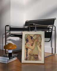 After Hover: Alfons Mucha - Bohemian women with instrument