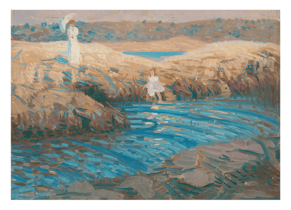 Howard Cushing - Mutter und Tochter am See